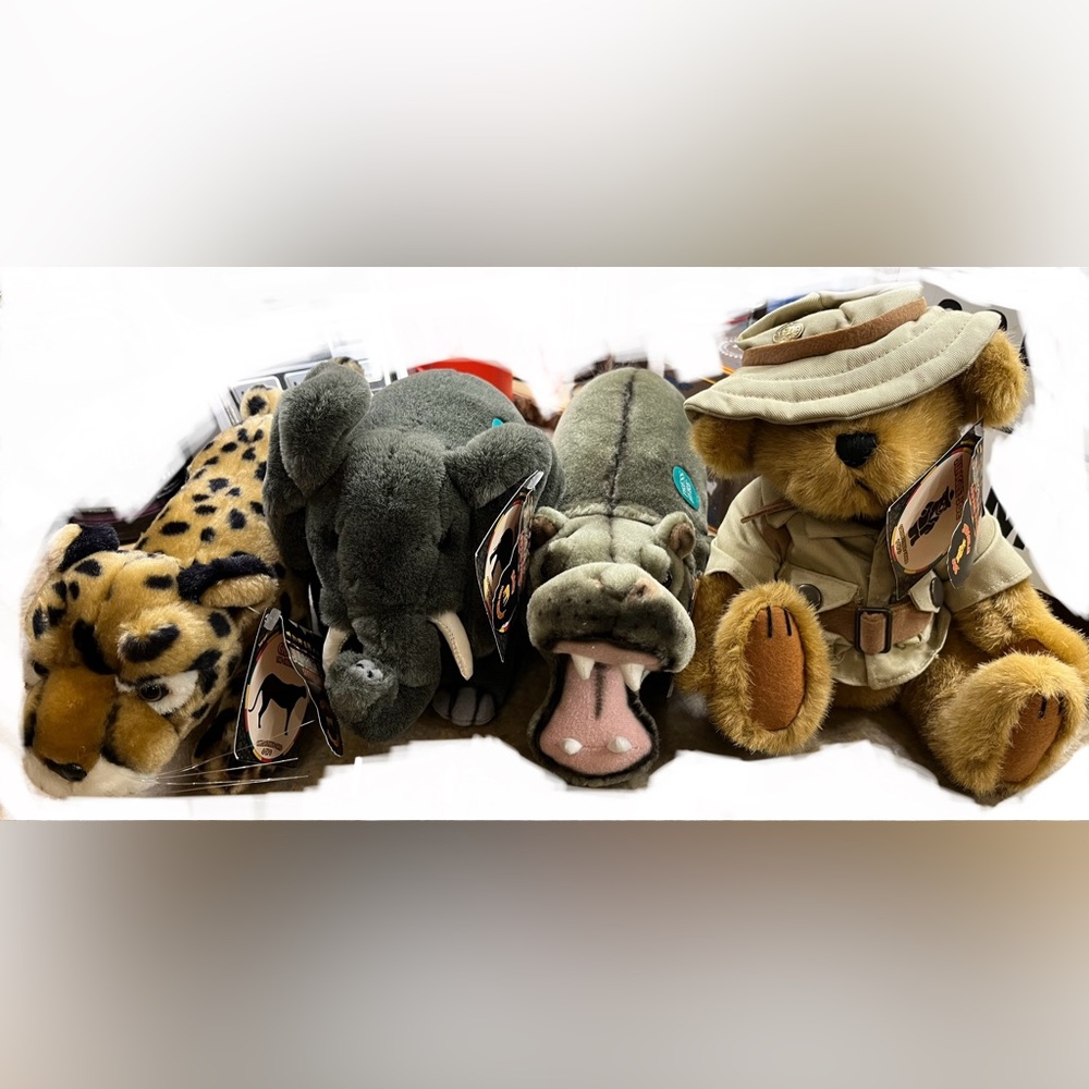 Jungle Joe and friends stuffed animals